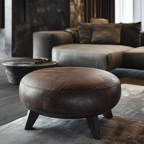 Leather Ottoman Upholstery